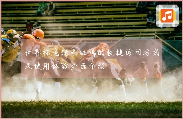 世界杯竞猜手机端的快捷访问方式及使用体验全面介绍