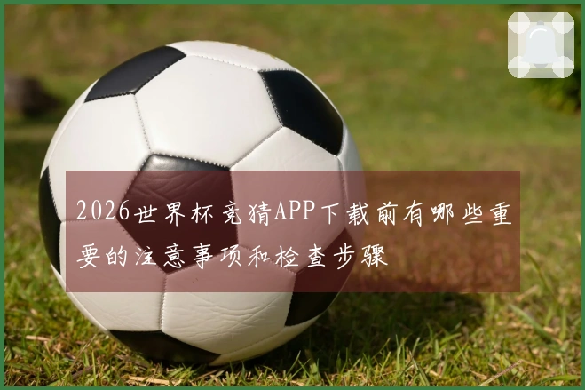 2026世界杯竞猜APP下载前有哪些重要的注意事项和检查步骤