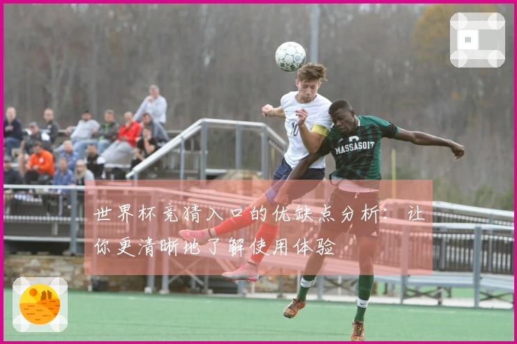 世界杯竞猜入口的优缺点分析：让你更清晰地了解使用体验